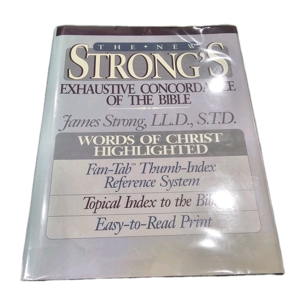 The New Strong's Exhaustive Concordance of the Bible HC Book 1990-James Strong